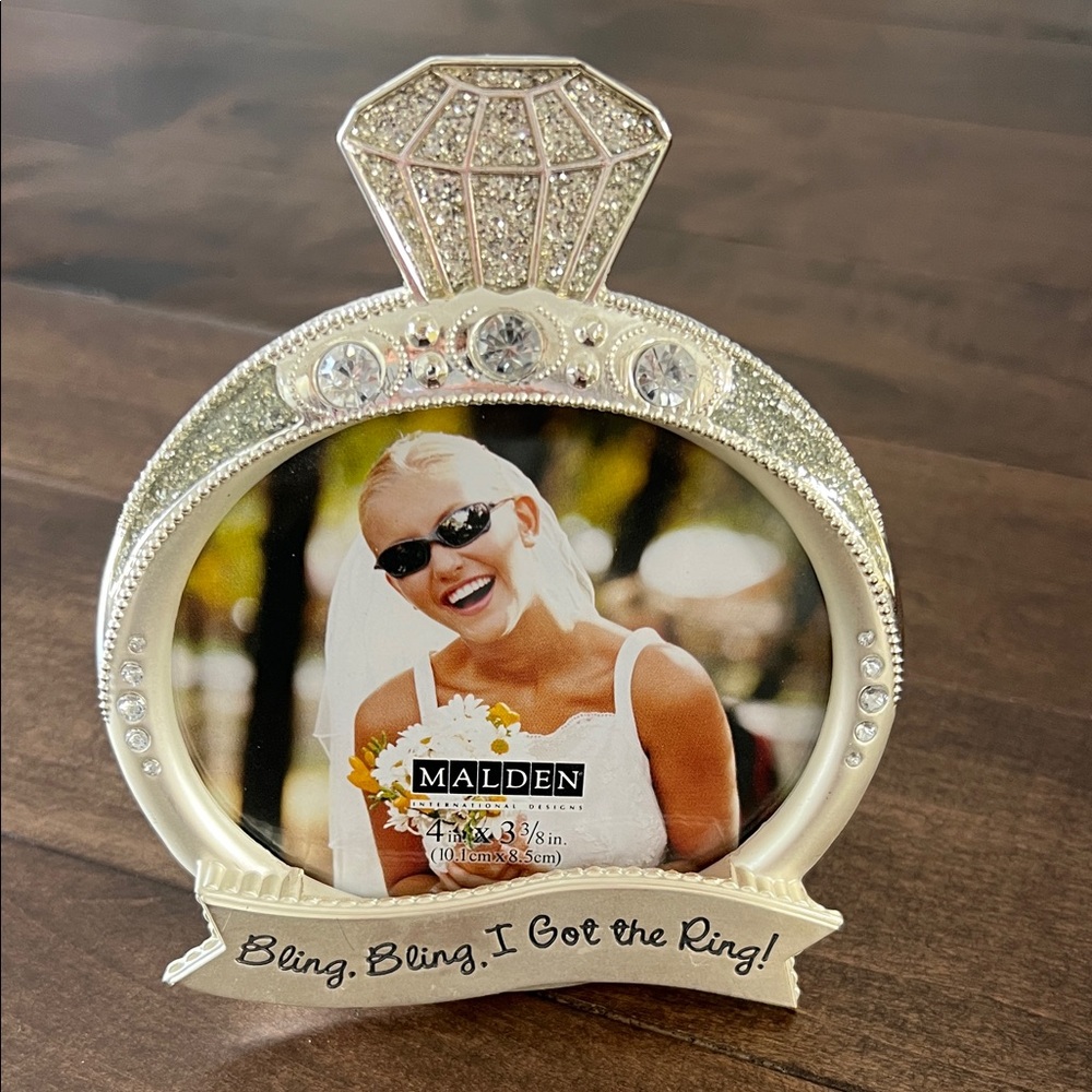 Malden Bling Ring Photo Frame with Sparkling Accents